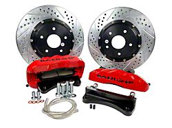 Baer Pro+ Rear Big Brake Kit with 14-Inch Rotors; Silver Calipers (07-18 Jeep Wrangler JK)