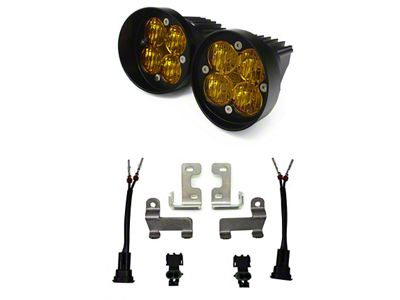 Baja Designs Squadron-R SAE LED Fog Light Pocket Kit; Amber (10-24 4Runner)