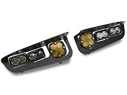 Baja Designs Squadron SAE/Dual S2 Sport LED Fog Light Pocket Kit; Amber and Clear (21-25 Bronco)