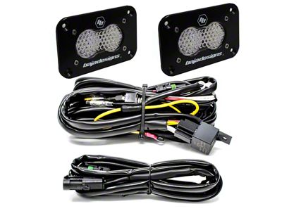 Baja Designs S2 Sport Flush Mount LED Light Backup Kit; Flood Beam (Universal; Some Adaptation May Be Required)
