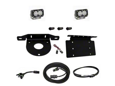 Baja Designs Dual S2 Sport Reverse Light Kit with License Plate Mount (21-25 Bronco w/ Upfitter Switch)