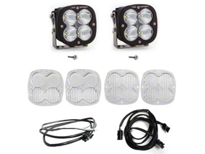 Baja Designs XL Sport LED Lights with A-Pillar Mounting Brackets (21-25 Bronco w/ Upfitter Switch)