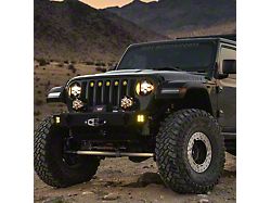 Baja Designs DOT LP6 LED Headlights with Amber DRL; Black Housing; Clear Lens (20-26 Jeep Gladiator JT w/ Factory LED Headlights)