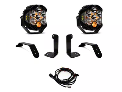 Baja Designs Dual LP6 Auxiliary Bumper Light Kit (20-25 Jeep Gladiator JT)