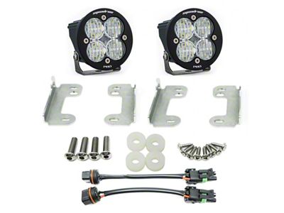 Baja Designs Squadron-R Pro LED Fog Light Pocket Kit; Clear (20-25 Jeep Gladiator JT Overland)