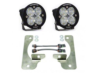 Baja Designs Squadron-R Sport LED Fog Light Pocket Kit; Clear (20-25 Jeep Gladiator JT Launch Edition, Rubicon)
