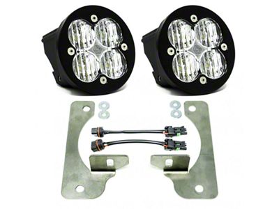 Baja Designs Squadron-R SAE LED Fog Light Pocket Kit; Clear (20-25 Jeep Gladiator JT Launch Edition, Rubicon)