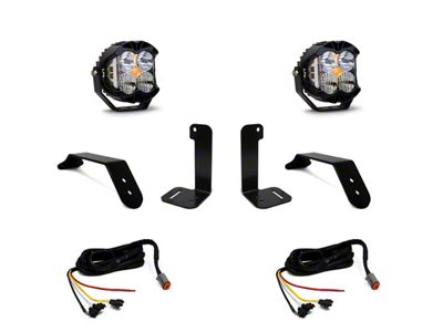 Baja Designs Dual LP4 Auxiliary Bumper Light Kit (18-25 Jeep Wrangler JL w/ Upfitter Switch)