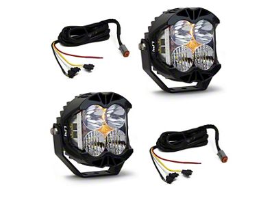 Baja Designs LP4 Steel Bumper Light Kit (18-25 Jeep Wrangler JL Rubicon w/ Upfitter Switch)