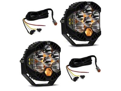 Baja Designs LP6 Steel Bumper Light Kit (18-25 Jeep Wrangler JL Rubicon w/ Upfitter Switch)