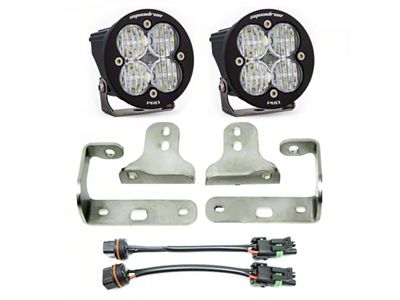 Baja Designs Squadron-R Pro LED Fog Light Pocket Kit; Clear (18-25 Jeep Wrangler JL Sport)