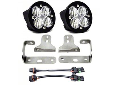 Baja Designs Squadron-R SAE LED Fog Light Pocket Kit; Clear (18-25 Jeep Wrangler JL Sport)