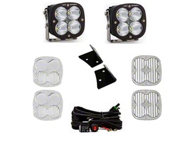 Baja Designs XL Sport LED Lights with A-Pillar Mounting Brackets (07-18 Jeep Wrangler JK)