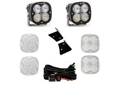 Baja Designs XL80 LED Lights with A-Pillar Mounting Brackets (07-18 Jeep Wrangler JK)