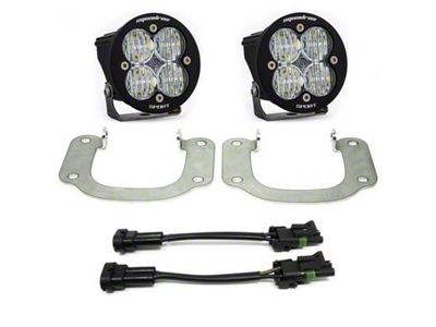 Baja Designs Squadron-R Sport LED Fog Light Pocket Kit; Clear (17-19 Titan)