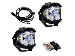 Baja Designs LP4 Pro LED Auxiliary Light Pods with Blue Backlight; Driving/Combo Beam; Clear (Universal; Some Adaptation May Be Required)