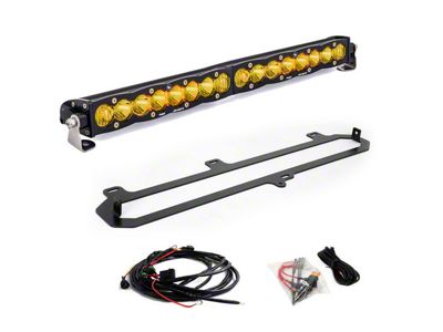 Baja Designs 20-Inch S8 Grille Light Bar Kit; Amber (22-25 Tundra w/ TRD Grille, Excluding TRD Pro)