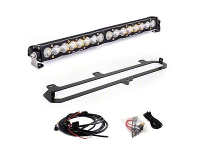 Baja Designs 20-Inch S8 Grille Light Bar Kit; Clear (22-25 Tundra w/ TRD Grille, Excluding TRD Pro)