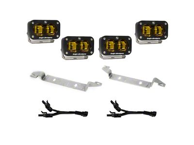 Baja Designs S2 SAE OEM Fog Light Kit; Clear (22-25 Tundra)