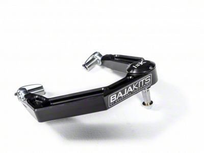BajaKits Billet Front Upper Control Arms; Black Anodized (21-25 Bronco, Excluding Raptor)
