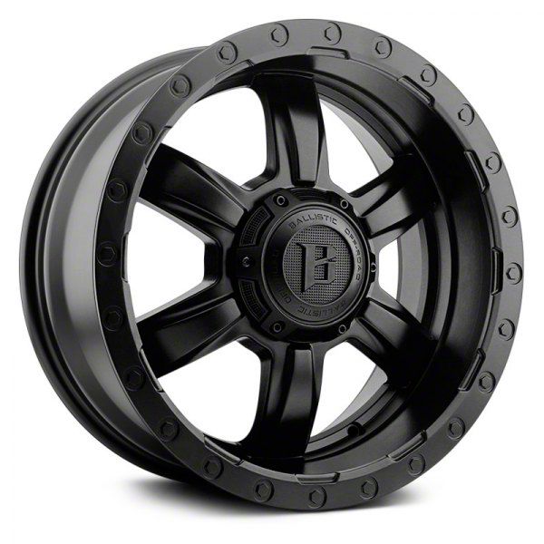 Ballistic Tundra Slayer Flat Black 6-Lug Wheel; 20x9; 12mm