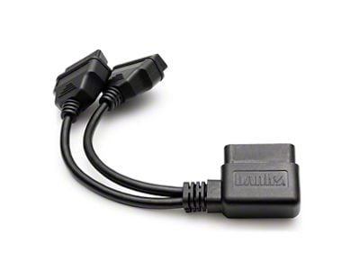 Banks Power Universal OBD-II Splitter; Right-Angle Plug (Universal; Some Adaptation May Be Required)