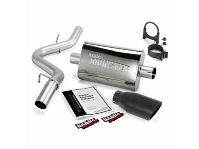 Banks Power Monster Cat-Back Exhaust System with Black Tip (97-99 2.5L or 4.0L Jeep Wrangler TJ)