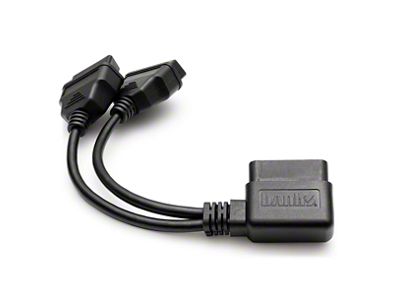 Banks Power Universal OBD-II Splitter; Right-Angle Plug (Universal; Some Adaptation May Be Required)
