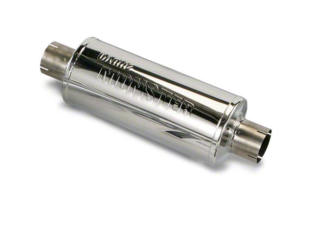 Grander Inlet 4 Inch Banks Power Tundra Straight-Through Muffler; 4-Inch Inlet/4-Inch Outlet ...