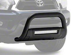 Barricade 3.50-Inch Bull Bar with Skid Plate and 20-Inch Dual Row LED Light Bar; Black (05-15 Tacoma)