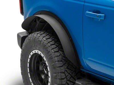 Barricade HD Flat Fender Flares; Rear (21-25 Bronco 2-Door, Excluding Heritage)