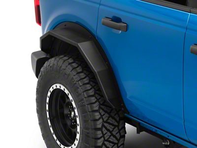 Barricade HD Plate Style Rear Fender Flares (21-25 Bronco 4-Door, Excluding Everglades, Heritage & Raptor)