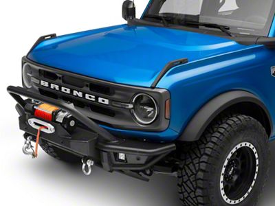 RedRock HD Tubular Front Winch Mount Bumper with LED Fog Lights (21-25 Bronco, Excluding Raptor)