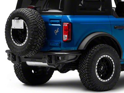 Barricade HD Tubular Rear Bumper with LED Fog Lights (21-25 Bronco, Excluding Raptor)
