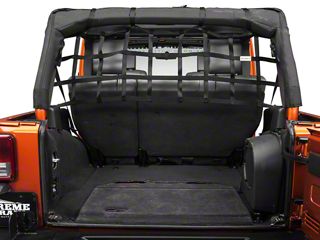 RedRock Jeep Wrangler Rear Pet Barrier Net; Black J101198 (07