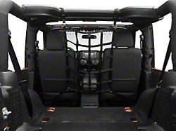 RedRock Front Pet Barrier Net; Black (07-18 Jeep Wrangler JK 2-Door)