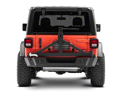 Barricade Extreme HD Rear Bumper with Tire Carrier (18-25 Jeep Wrangler JL, Excluding 4xe)