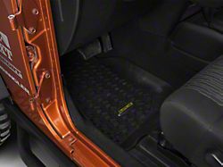 Barricade Front and Rear Floor Mats; Black (07-18 Jeep Wrangler JK 2-Door)