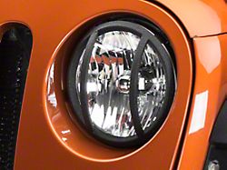 Barricade Headlight Guard; Textured Black (07-18 Jeep Wrangler JK)