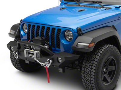 Barricade Trail Force HD Front Bumper with 9,500 lb. Winch (20-25 Jeep Gladiator JT)