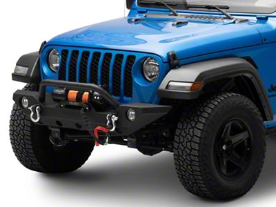 Barricade Trail Force HD Front Bumper with 9,500 lb. Winch (20-25 Jeep Gladiator JT)