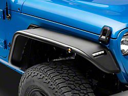 Barricade Tubular Fender Flares with LED DRL and Marker Lights; Front and Rear (20-25 Jeep Gladiator JT)