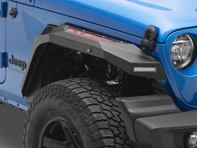 Barricade X-Series Front Fender Flares; Red Mesh (20-25 Jeep Gladiator JT)