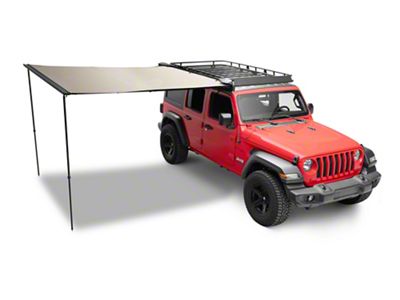 Barricade Adventure Series Double Track Pull Out Awning; 8-Foot x 8-Foot (Universal; Some Adaptation May Be Required)