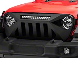 Barricade Dark Star Aluminum Grille with 20-Inch LED Light Bar (18-24 Jeep Wrangler JL)