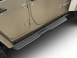 Barricade Formed HD Running Boards; Textured Black (07-18 Jeep Wrangler JK 4-Door)
