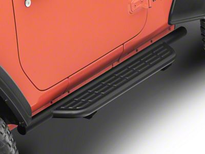 Barricade Formed HD Running Boards; Textured Black (18-25 Jeep Wrangler JL 2-Door)