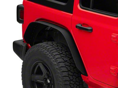 Barricade HD Flat Fender Flares; Rear (18-25 Jeep Wrangler JL)