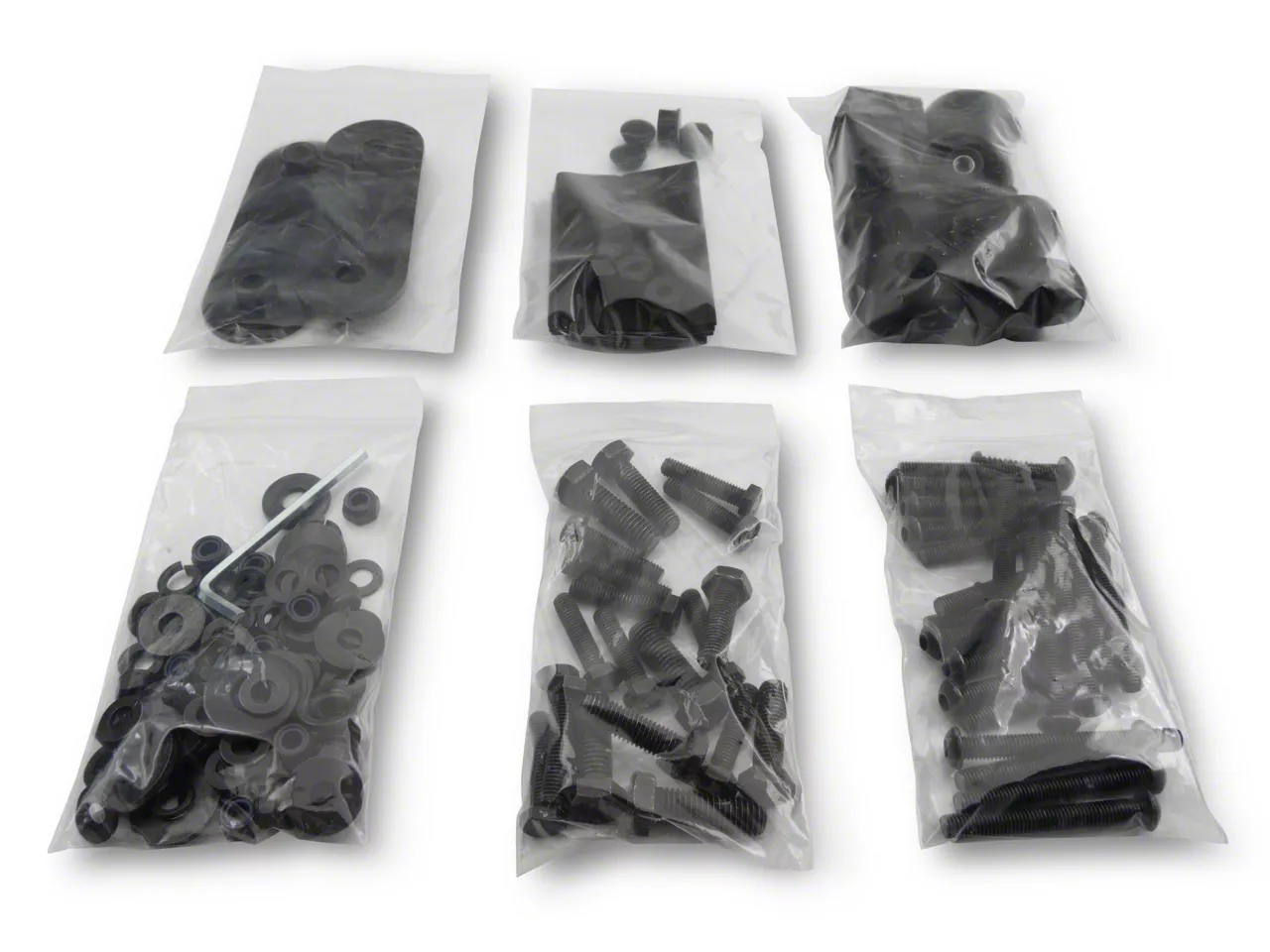 Barricade Jeep Wrangler Replacement Roof Rack Hardware Kit for J100174 Only J100174H (0718 Jeep