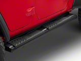 Barricade S6 Running Boards; Fine Textured Black (18-25 Jeep Wrangler JL 4-Door)